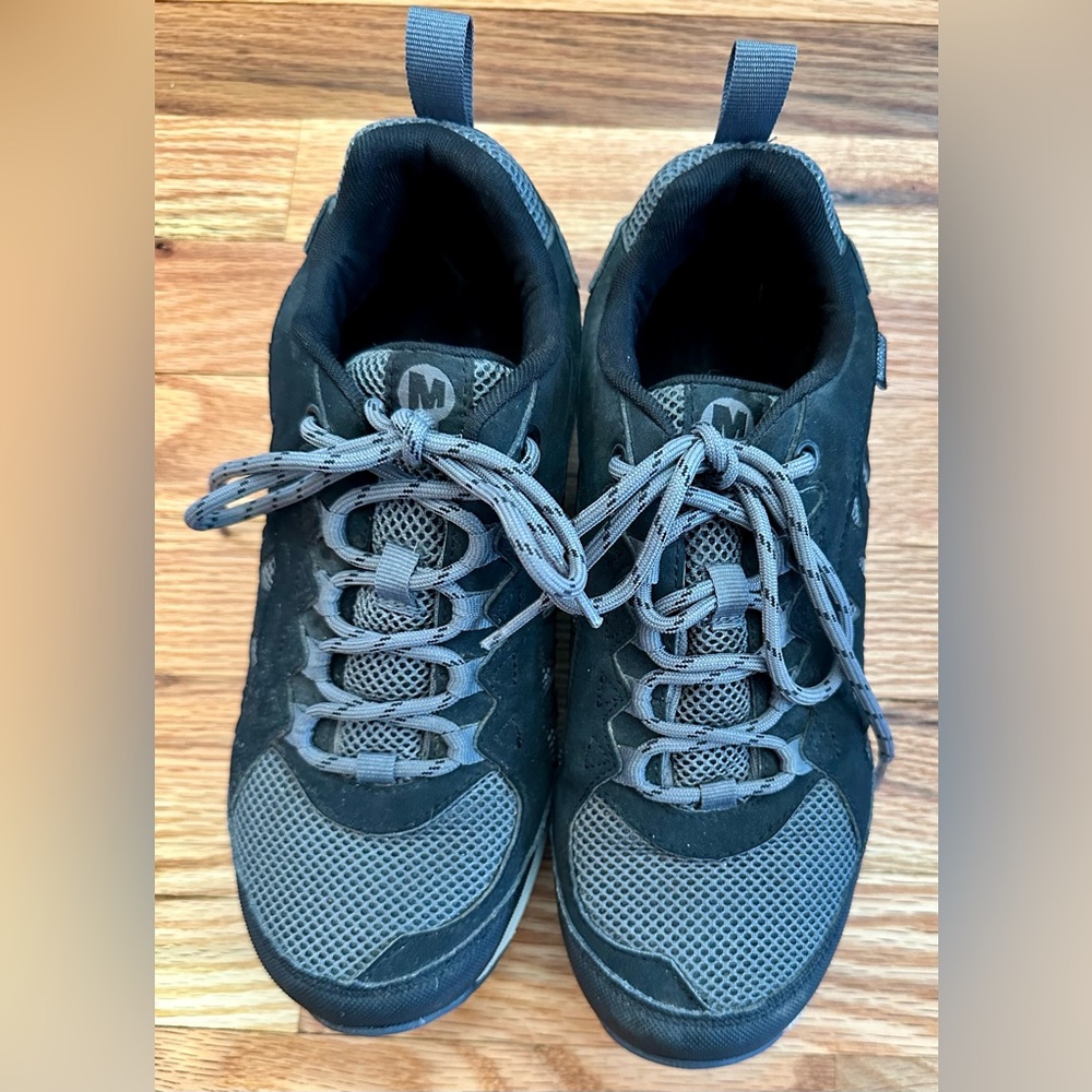 Merrell Simien Trail Women's Size 8 Hiking Waterproof Shoes Gray Black